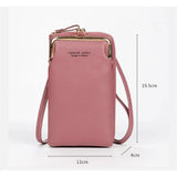 Women's Small Crossbody Bag Matte Leather Mini Shoulder Messenger Bag