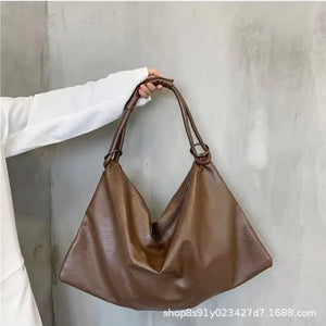 Soft Leather Large Shoulder Bag Women's Casual Messenger Bag