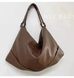 Soft Leather Large Shoulder Bag Women's Casual Messenger Bag