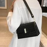 Lady Crocodile Bag Small Shoulder Purse Women Crossbody Handbag