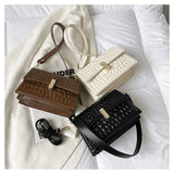 Lady Crocodile Bag Small Shoulder Purse Women Crossbody Handbag