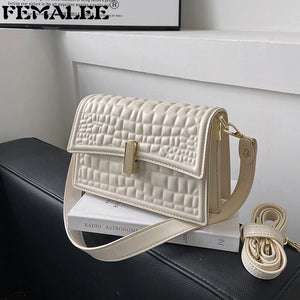 Lady Crocodile Bag Small Shoulder Purse Women Crossbody Handbag