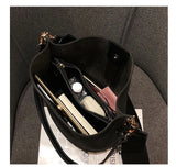 Suede Leather Bucket Bag Women's Shoulder Bag