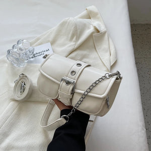 Lady Shoulder Bag PU Leather Chain Mobile Wallet Casual Women's Messenger Bag