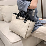 Canvas Shoulder Bag Large Capacity Casual Tote