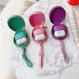 Leather Bag For Airpods Pro Case with Lanyard