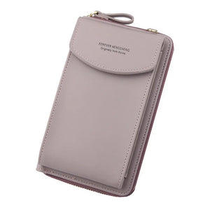 Leather Crossbody Purse Clutch Wallet Shoulder Bag
