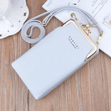 Leather Crossbody Purse Clutch Wallet Shoulder Bag