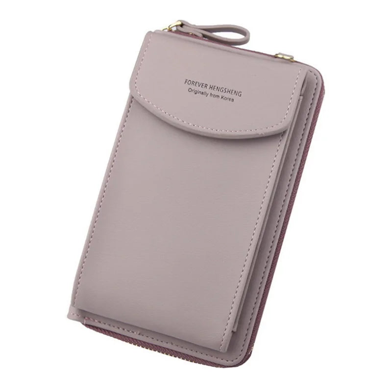 Leather Crossbody Purse Clutch Wallet Shoulder Bag
