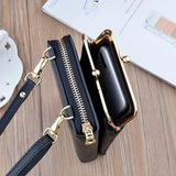 Leather Crossbody Purse Clutch Wallet Shoulder Bag