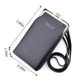 Leather Crossbody Purse Clutch Wallet Shoulder Bag