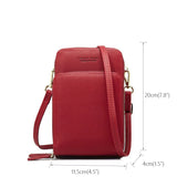 Leather Messenger Bags Women Clutch Mini Crossbody Shoulder Bag