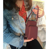 Leather Messenger Bags Women Clutch Mini Crossbody Shoulder Bag