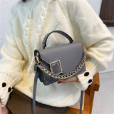 Women's Leather Shoulder Bag Crossbody Handbag Clutch High Chain Bag