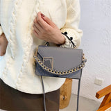 Women's Leather Shoulder Bag Crossbody Handbag Clutch High Chain Bag