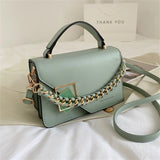 Women's Leather Shoulder Bag Crossbody Handbag Clutch High Chain Bag