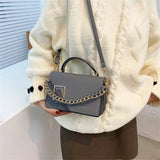 Women's Leather Shoulder Bag Crossbody Handbag Clutch High Chain Bag