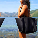 Neoprene Shoulder Handbag Casual Tote Bag for Women