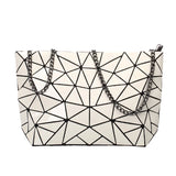 Luminous Women Shoulder Bag Geometric Handbags Chain Messenger Clutch Tote