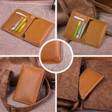 Men Women Family Leather Passport Cover Holder for Travel