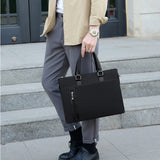 Men's Tote Bag Briefcase Casual Transverse Man Shoulder Bags Waterproof