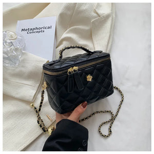 Small Crossbody Bags Women's Lingge Handbag Square Shoulder Bag