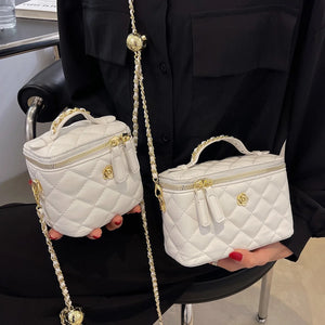 Small Crossbody Bags Women's Lingge Handbag Square Shoulder Bag