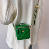 Small Crossbody Bags Women's Lingge Handbag Square Shoulder Bag