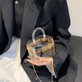 Clear PVC Jelly Party Bag Chunky Clutch Handbag