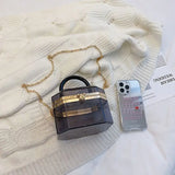 Clear PVC Jelly Party Bag Chunky Clutch Handbag