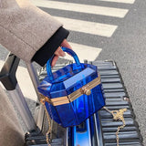 Clear PVC Jelly Party Bag Chunky Clutch Handbag