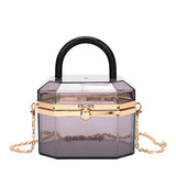 Clear PVC Jelly Party Bag Chunky Clutch Handbag