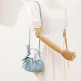 Mini Pleated Crossbody Bag Women's Small Handbag