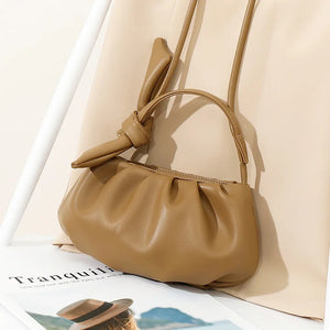 Mini Pleated Crossbody Bag Women's Small Handbag