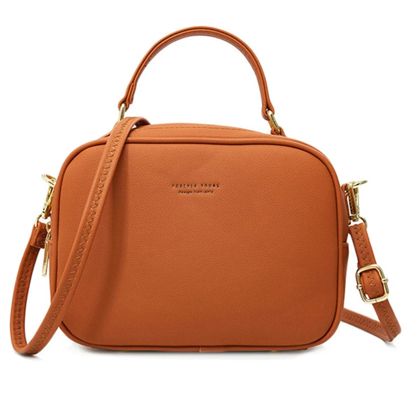 Mini Shoulder Bag Women Soft PU Leather Tote Handbags Crossbody Messenger Bags