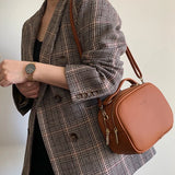 Mini Shoulder Bag Women Soft PU Leather Tote Handbags Crossbody Messenger Bags