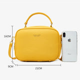 Mini Shoulder Bag Women Soft PU Leather Tote Handbags Crossbody Messenger Bags