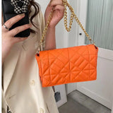 Embroidery Line Diamond Underarm Bag Chain Shoulder Hand Bags