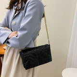 Embroidery Line Diamond Underarm Bag Chain Shoulder Hand Bags