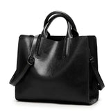 Oil Leather Bags for Women Handbag Female High Women Messenger Tote Bag