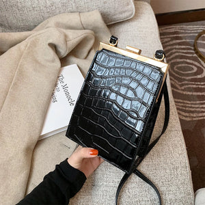 Stone Pattern Crossbody Bag Small Handbag