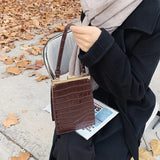 Stone Pattern Crossbody Bag Small Handbag