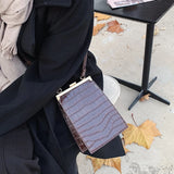 Stone Pattern Crossbody Bag Small Handbag