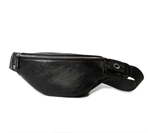 PU Leather Fanny Pack Men Waist Bag Adjustable Belt Bag Male Heuptas High Bum