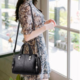 PU Leather Handle Bag For Women Middle-aged Shoulder Bags