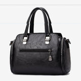 PU Leather Handle Bag For Women Middle-aged Shoulder Bags