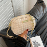 Small Crossbody Bag for Women Chain Strap Diamond Lattice Women's Shoulder Bag