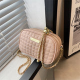Small Crossbody Bag for Women Chain Strap Diamond Lattice Women's Shoulder Bag