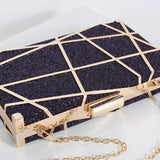 Plaid Party Purses Clutch Ladies Shoulder Hand Bag Wedding Handbags
