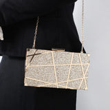 Plaid Party Purses Clutch Ladies Shoulder Hand Bag Wedding Handbags